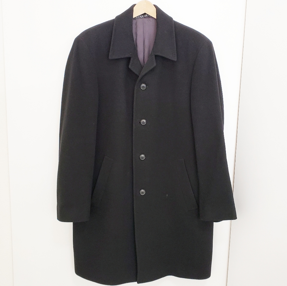 BOSS HUGO BOSS Men Cashmere Wool Peacoat